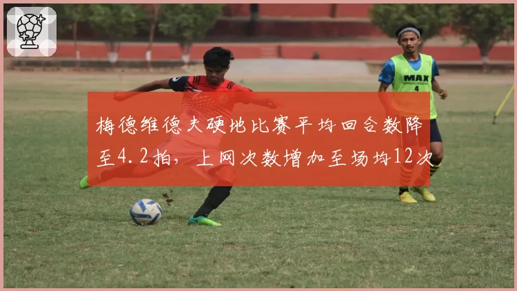梅德维德夫硬地比赛平均回合数降至4.2拍,上网次数增加至场均12次